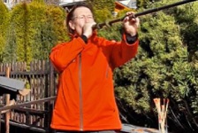 Sportschiessen mit Blasrohr